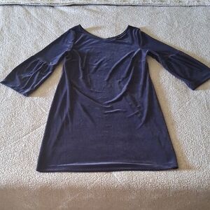 Ann Taylor Midnight Blue Long Sleeve Top
